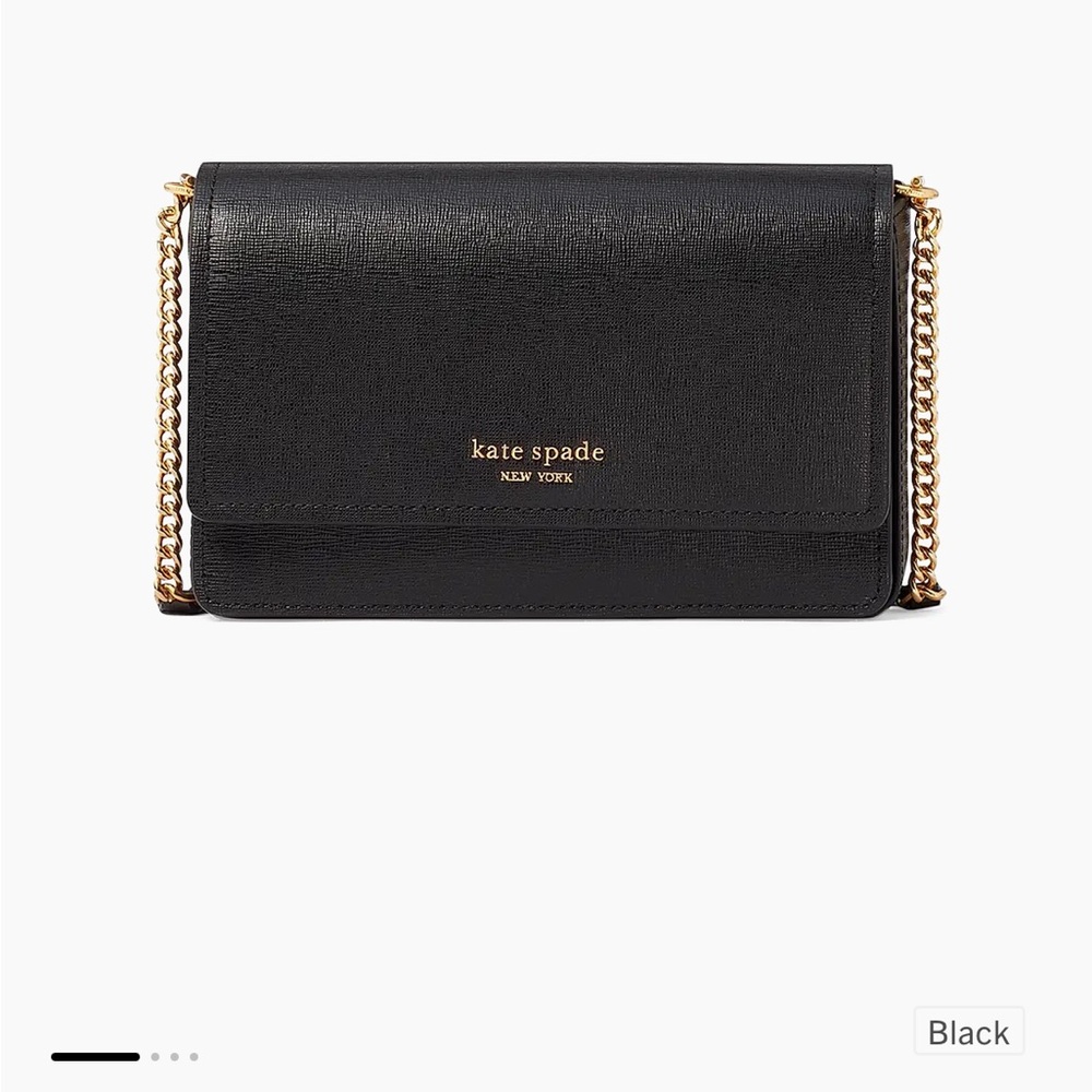 kate spade new york

Morgan Saffiano Leather Flap Chain Wallet purse